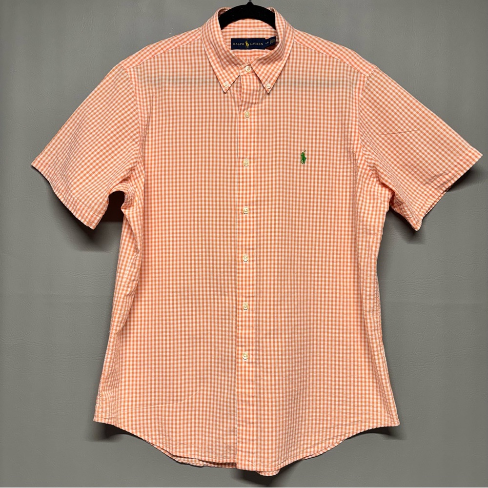 ✨ Polo Ralph Lauren Short Sleeve Gingham Shirt – Size L
